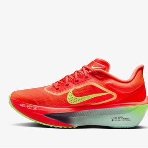 Nike Zoom Fly 6 Women's Vibrant Orange and Lime Athletic Shoes Size 7.5